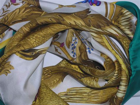 hermes vintage ceres scarf navy gold white hrms5050|authentic hermes scarf.